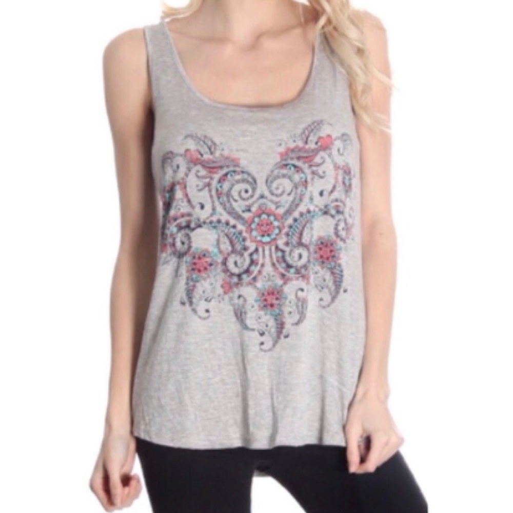 Grey Studded Tank